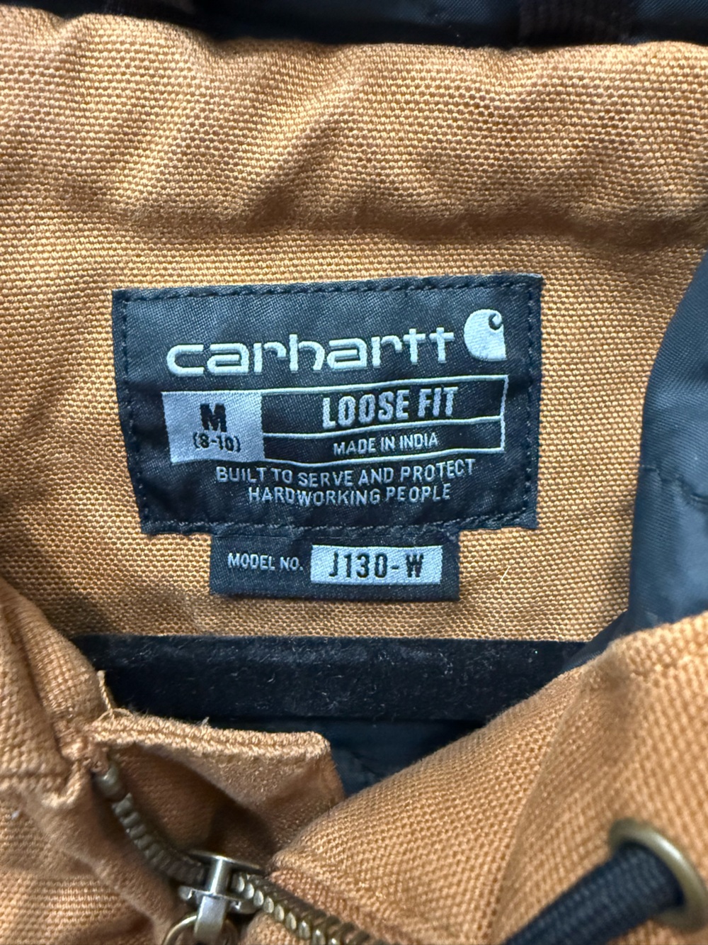 Carhartt Brown Hooded Work Jacket - Picture 5 of 8